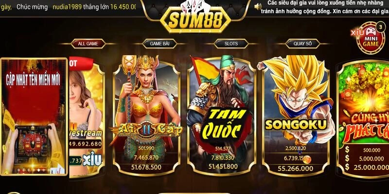 Giới thiệu sơ lược về tài xỉu SUM88