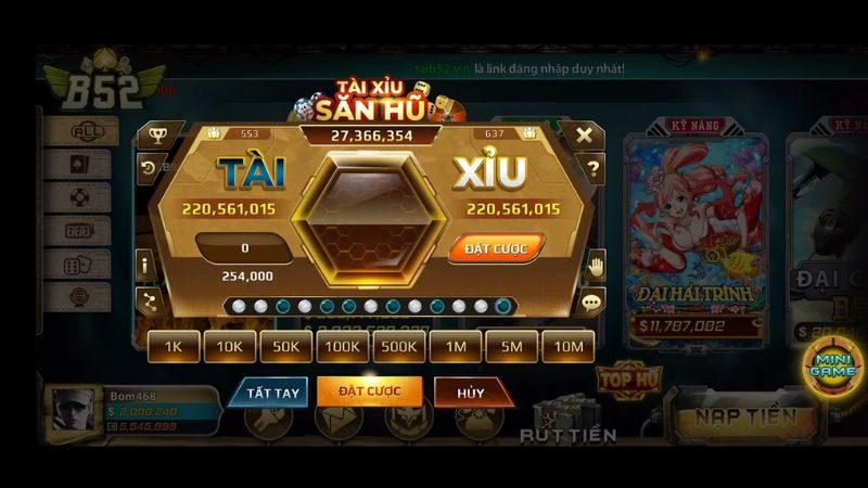 Tiêu chí hình ảnh tài xỉu online rõ nét, bố cục khoa học