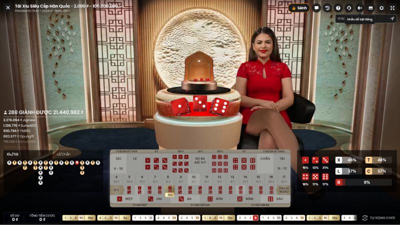 Trực tiếp tài xỉu AE789 sắc nét, chân thực